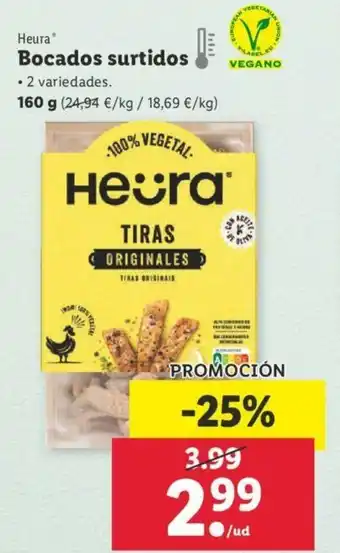 Lidl Heura Bocados surtidos 160g oferta