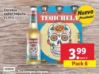 Lidl Tequila Cerveza sabor tequila 6 x 33cl oferta