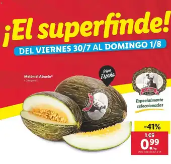 Lidl Melón El Abuelo oferta
