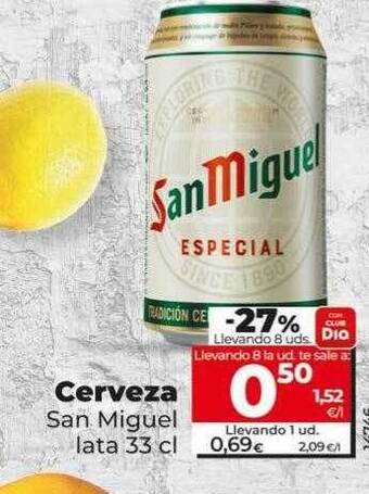 Dia Cerveza san miguel oferta