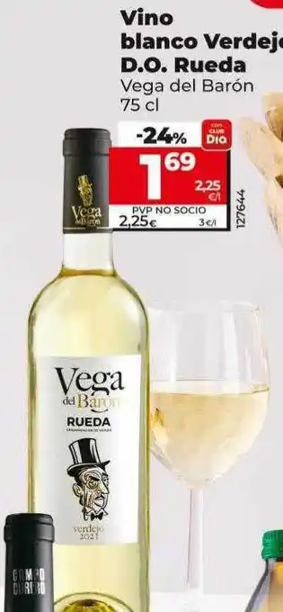 Dia Vino blanco verdejo d.o. rueda vega del barón oferta