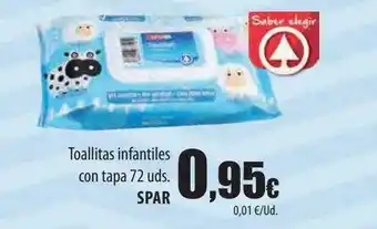 Spar Tenerife Toallitas infantiles con tapa 72 uds. spar oferta