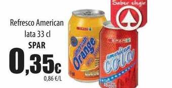 Spar Tenerife Refresco american lata spar oferta