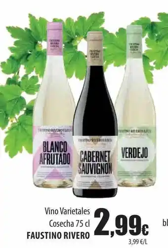 Spar Tenerife Vino varietales cosecha faustino rivero oferta