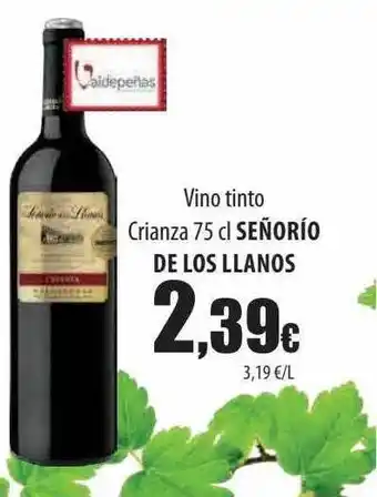 Spar Tenerife Vino tinto crianza señorio de los llanos oferta