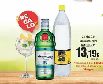 Spar Tenerife Ginebra 0.0 sin alcohol tanqueray oferta