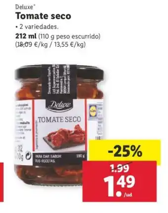 Lidl Deluxe Tomate seco 212ml oferta