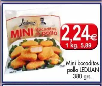 Congelados Copos Mini Bocaditos Pollo Leduan 380grs oferta