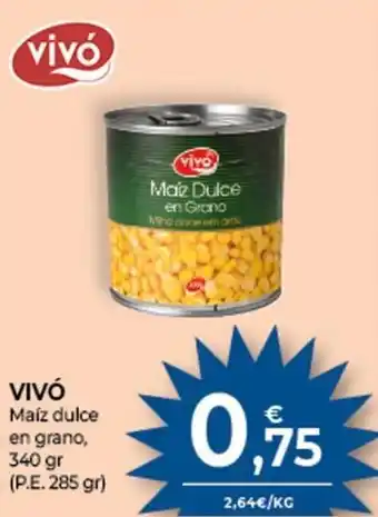 CashDiplo Vivó Maíz Dulce En Grano, 340gr oferta