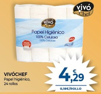 CashDiplo Vivóchef Papel Higiénico, 24 Rollos oferta