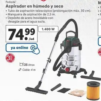 Lidl Aspirador en húmedo oferta