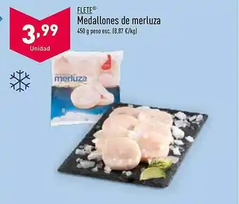 ALDI Flete medallones de merluza oferta