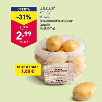 ALDI El mercado patatas oferta