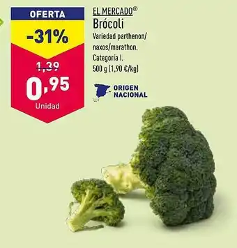 ALDI El mercado brócolis oferta