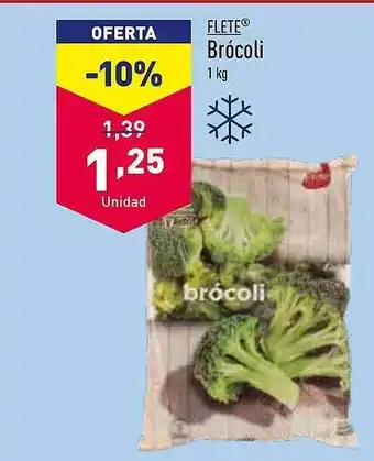 ALDI Flete brócoli oferta
