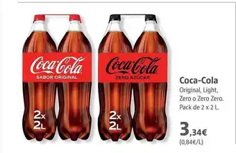 Supermercados Sánchez Romero Coca-cola original, light, zero o zero zero. oferta