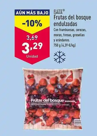 ALDI Flete frutas del bosque oferta