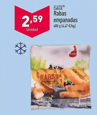 ALDI Flete rabas empanadas oferta