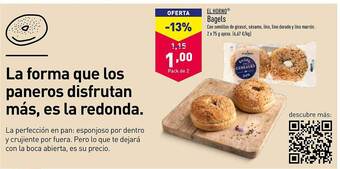 ALDI El horno bagels oferta