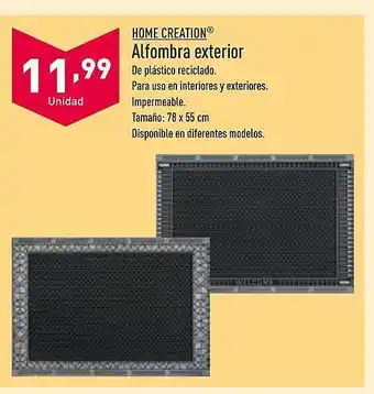 ALDI Home creation alfombra exterior oferta