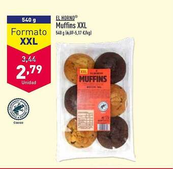 ALDI El horno muffins xxl oferta