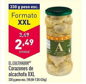 ALDI El cultivador corazones de alcachofa xxl oferta