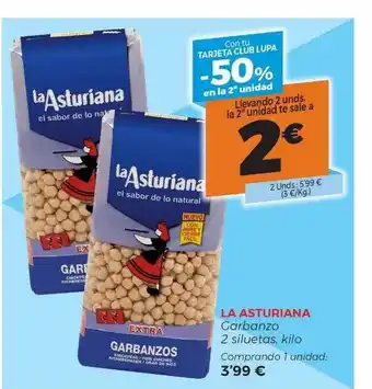 Supermercados Lupa La asturiana garbanzo oferta