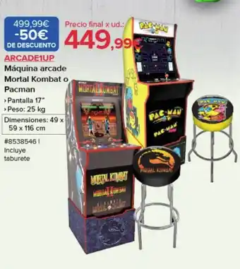 Costco Arcade1up máquina arcade mortal kombat o pacman oferta
