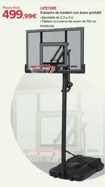 Costco Lifetime canasta de basket con base portátil oferta