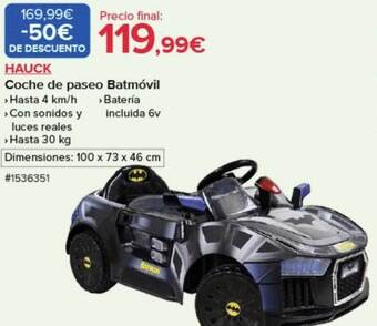 Costco Hauck coche de paseo batmóvil oferta