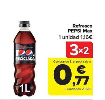 Carrefour Refresco pepsi max oferta