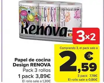 Carrefour Papel de cocina design renova oferta