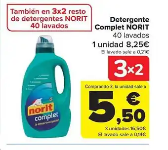 Carrefour Detergente complet norit oferta