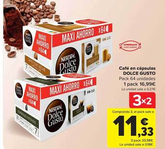 Carrefour Café en cápsulas dolce gusto oferta