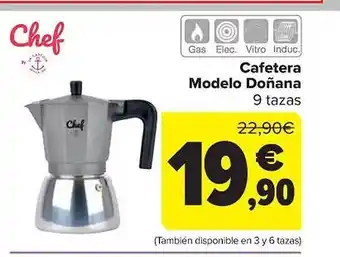 Carrefour Cafetera modelo doñana chef oferta