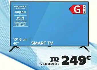 Carrefour Td system tv k40dlc16gle oferta