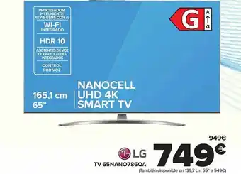 Carrefour Lg tv 65nano786a oferta
