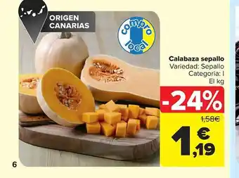 Carrefour Calabaza sepallo oferta