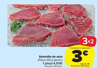 Carrefour Market Solomillo de atún oferta