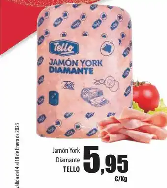 Jamón york diamante tello