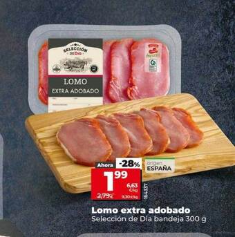 Dia Lomo extra adobado selección de dia bandeja oferta