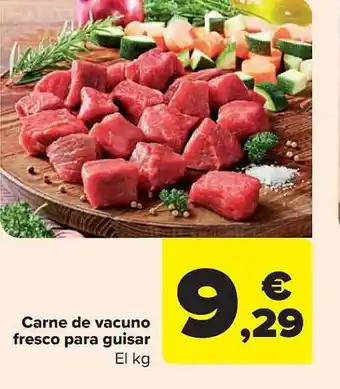 Carrefour Carne de vacuno fresco para guisar oferta