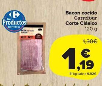 Carrefour Market Bacon cocido carrefour corte clásico oferta