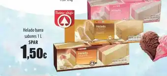 Spar Tenerife Helado barra sabores spar oferta