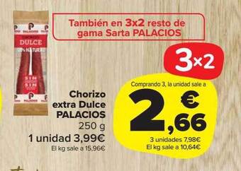 Carrefour Market Chorizo extra dulce palacios oferta