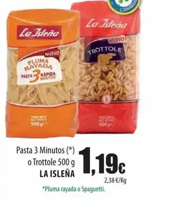 Spar Tenerife Pasta 3 minutos o trottole la isleña oferta