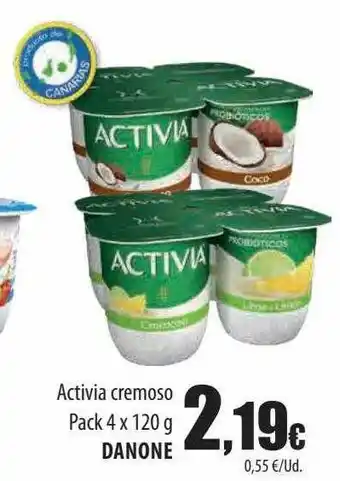 Spar Tenerife Activia cremoso pack danone oferta