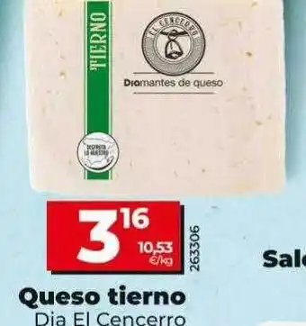 Dia Queso tierno dia el cencerro oferta
