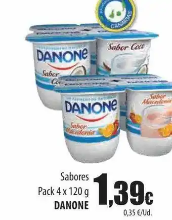 Spar Tenerife Sabores pack 4 danone oferta