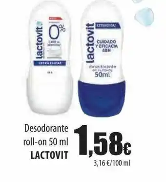 Spar Tenerife Desodorante roll-on lactovit oferta